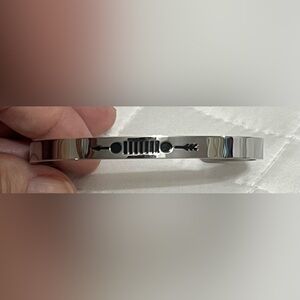 Jeep Girl Cuff Bracelet-Jeep grill shown on front- Jeep girl written inside